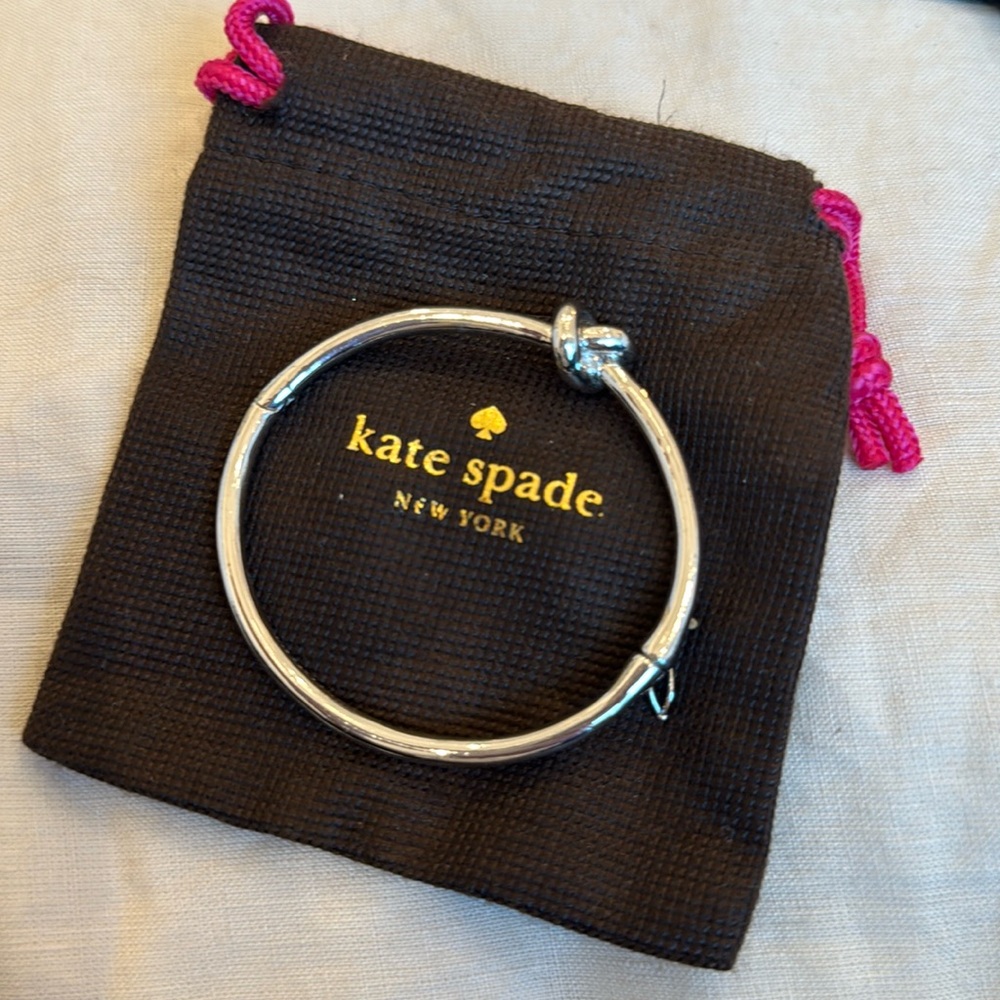 Kate spade sailor knot bracelet silver.